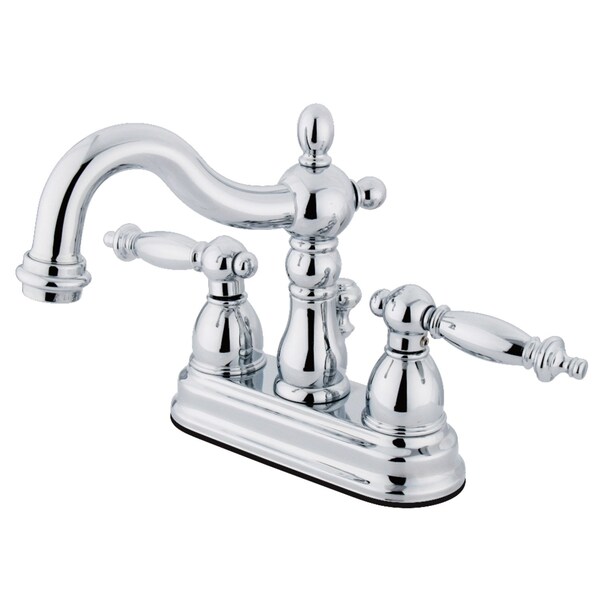 KS1601TL 4" Centerset Bathroom Faucet, Polished Chrome